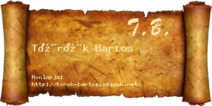 Török Bartos névjegykártya